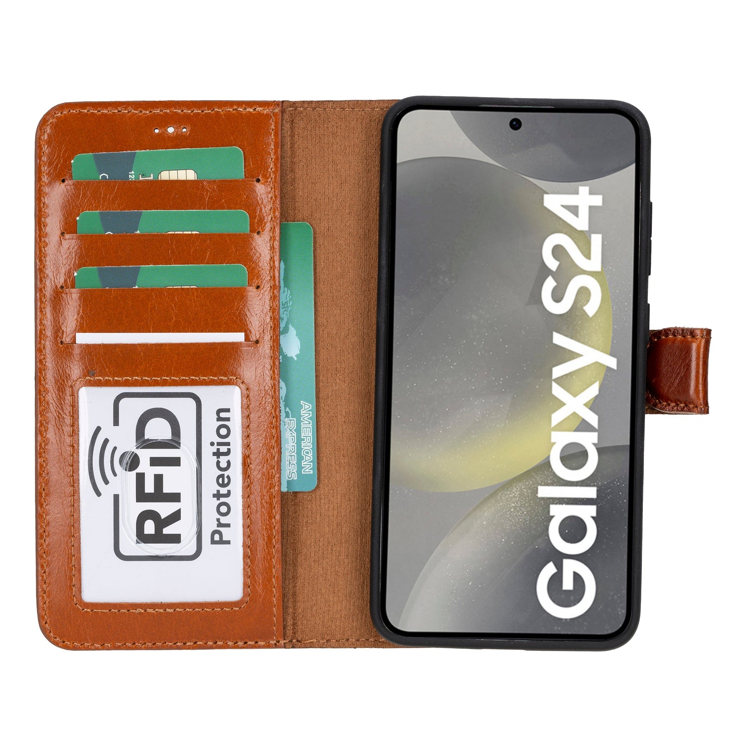 Magic Samsung Galaxy S24 Series Detachable Leather Wallet Case