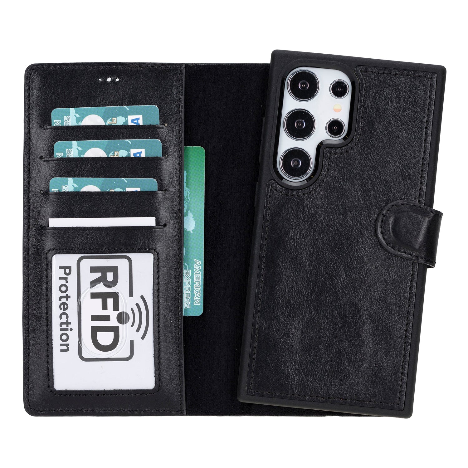 Magic Samsung Galaxy S24 Series Detachable Leather Wallet Case