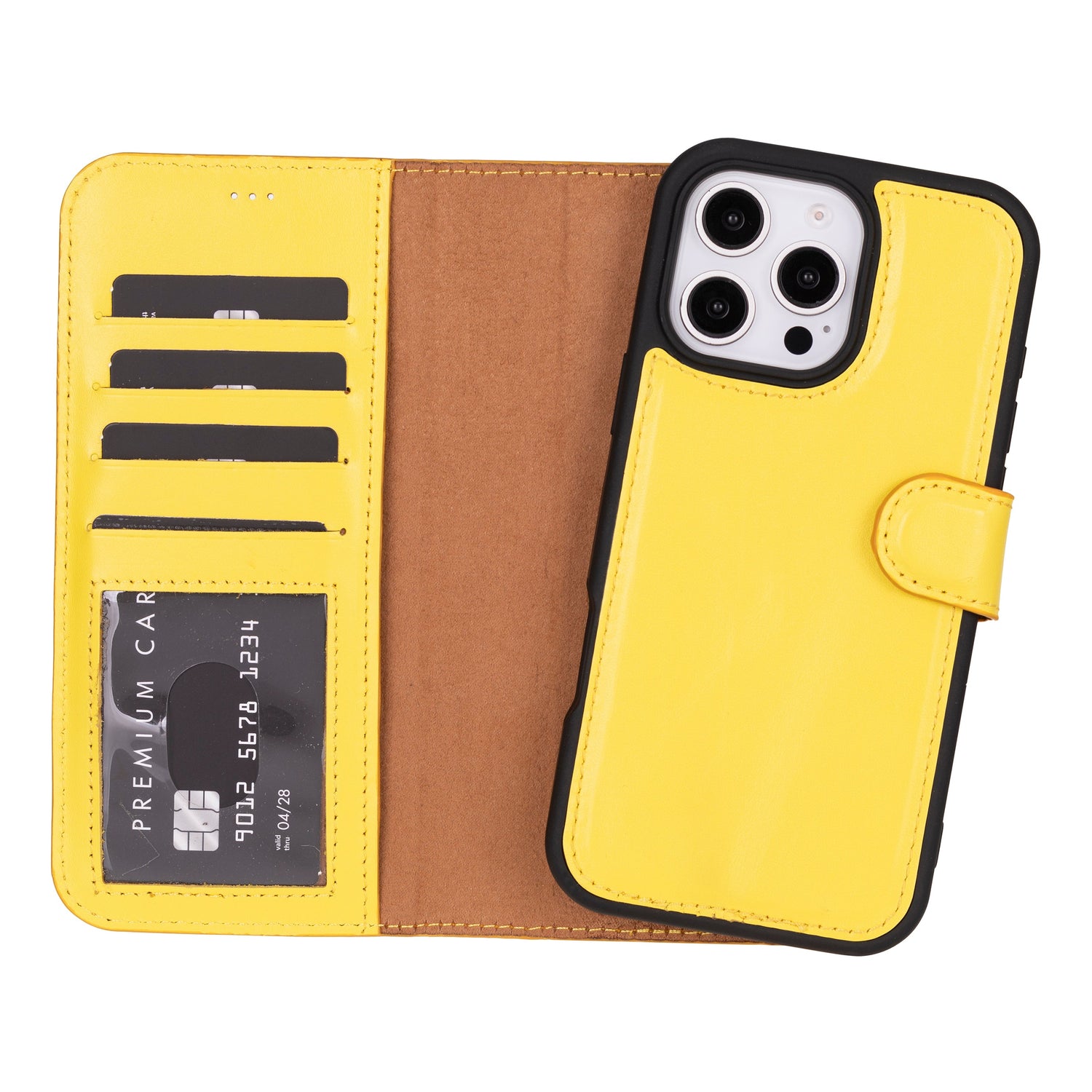 Magic iPhone 16 Pro Detachable Leather Wallet Case
