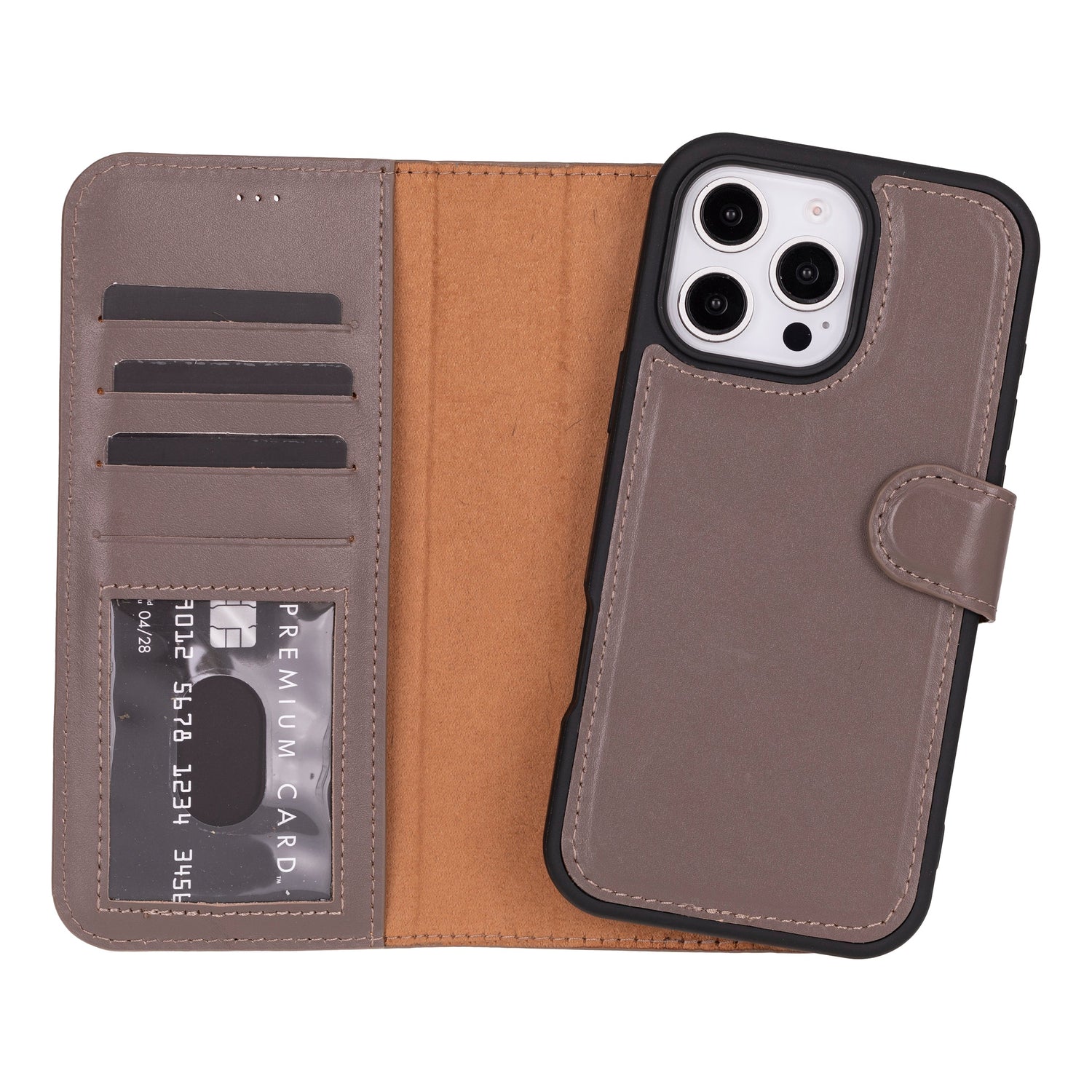 Magic iPhone 16 Pro Detachable Leather Wallet Case