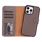 Magic iPhone 16 Pro Detachable Leather Wallet Case