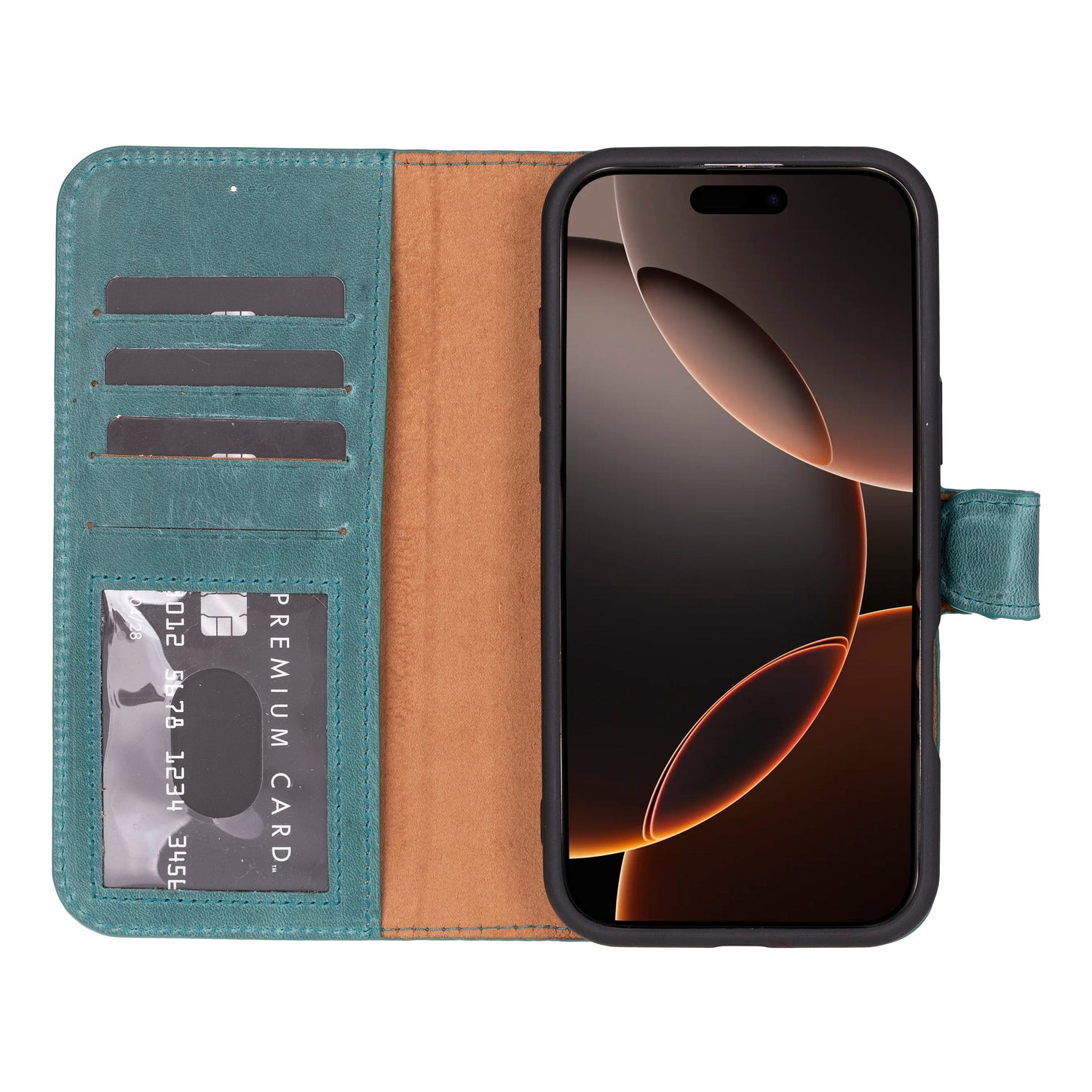Magic iPhone 16 Pro Detachable Leather Wallet Case
