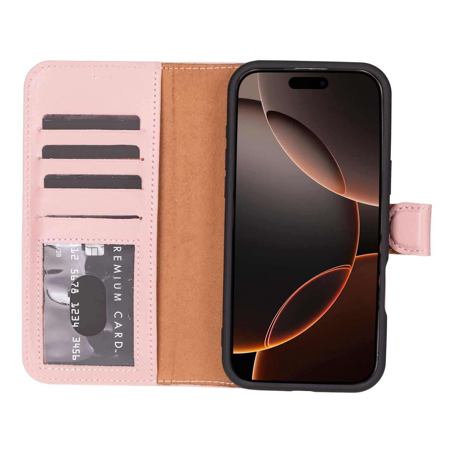 Magic iPhone 16 Pro Detachable Leather Wallet Case