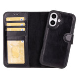 Magic iPhone 16 Detachable Leather Wallet Case
