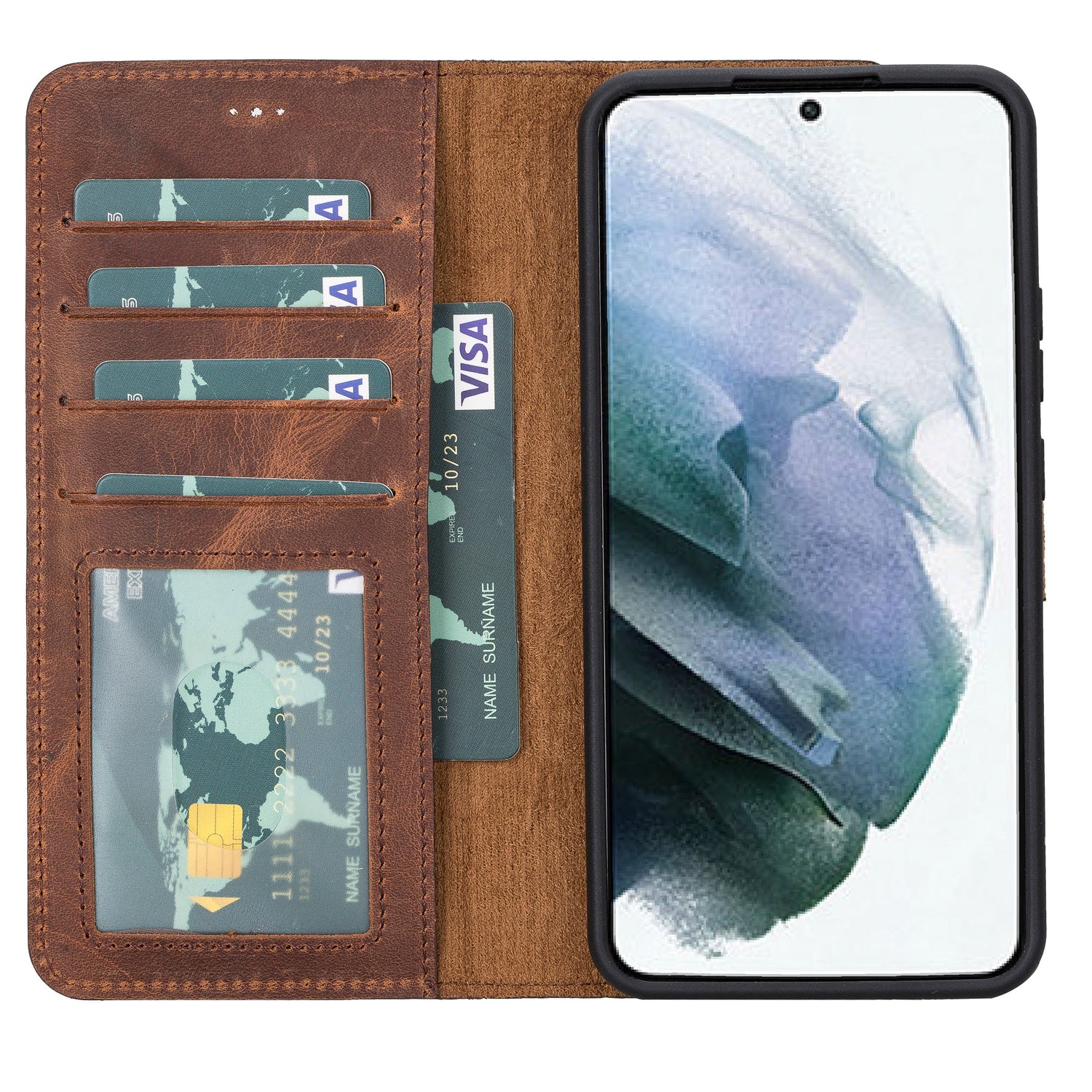 Magic Samsung Galaxy S23 Series Detachable Leather Wallet Case